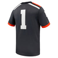 #1 Oregon State Beavers Nike Game Football Jersey - Anthracite