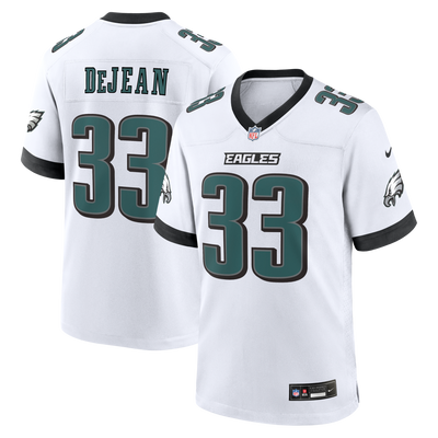 Philadelphia Eagles Cooper DeJean Nike White Game Jersey
