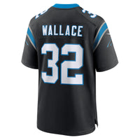Carolina Panthers Trevin Wallace Nike Black Team Game Jersey
