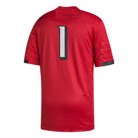 #1 Louisville Cardinals adidas Premier Football Jersey - Cardinal