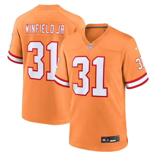 Tampa Bay Buccaneers Antoine Winfield Jr. Nike Orange Throwback Game Jersey