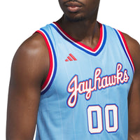 #00 Kansas Jayhawks adidas Replica Swingman Jersey - Light Blue