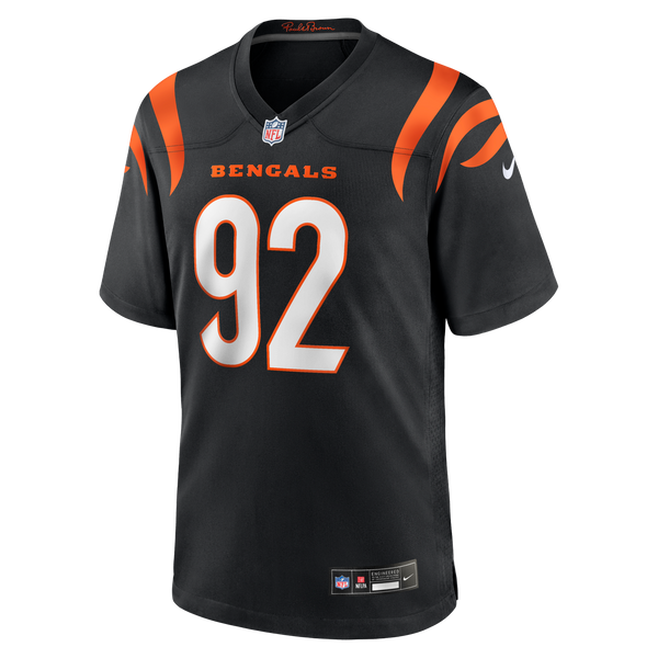 Cincinnati Bengals B.J. Hill Nike Black Game Jersey