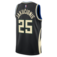 Milwaukee Bucks Jordan Brand Statement Edition Swingman Jersey - Hunter Green - Kasparas Jakučionis