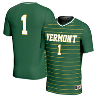 #1 Vermont Catamounts GameDay Greats 2024 NCAA Soccer National Champions One-Star Lightweight Fashion Jersey - Green