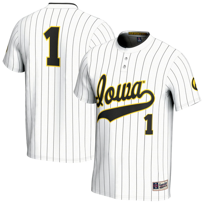 Iowa Hawkeyes GameDay Greats Lightweight Softball Fashion Jersey - White