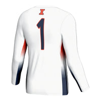 #1 Illinois Fighting Illini GameDay Greats Lightweight Volleyball Jersey - White