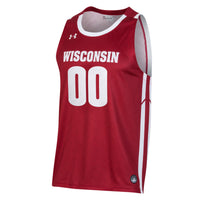 Wisconsin Badgers Under Armour Pick-A-Player NIL Basketball Jersey - Red