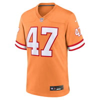 Tampa Bay Buccaneers John Lynch Nike Orange Throwback Game Jersey