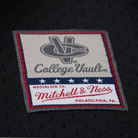 Mitchell & Ness Black Michigan Wolverines On The Clock Full-Button Fashion Jersey
