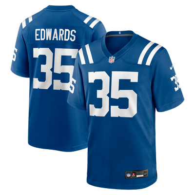 Indianapolis Colts Johnathan Edwards Nike Royal Team Game Jersey