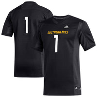 #1 Southern Miss Golden Eagles adidas Replica Football Jersey - Black