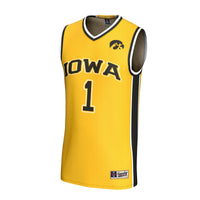Iowa Hawkeyes GameDay Greats Lightweight Collegiate Basketball Fashion Jersey - Gold