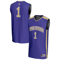 #1 James Madison Dukes GameDay Greats Lightweight Collegiate Basketball Fashion Jersey - Purple
