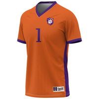 #1 Clemson Tigers GameDay Greats Lightweight Collegiate Soccer Fashion Jersey - Orange
