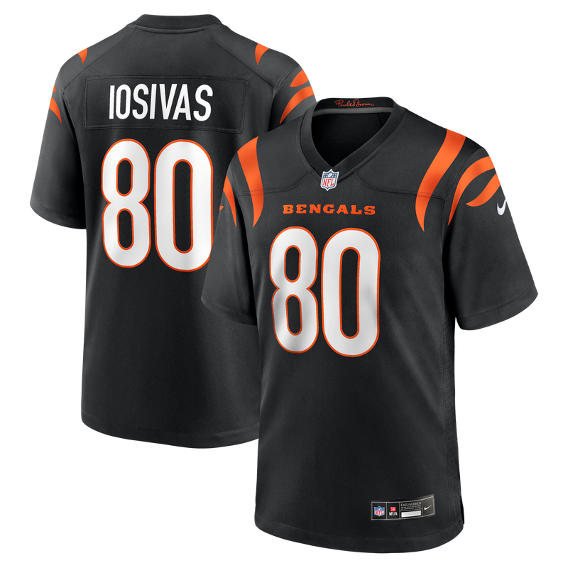 Cincinnati Bengals Andrei Iosivas Nike Black Team Game Jersey
