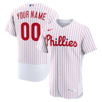 Philadelphia Phillies Nike White Home Authentic Custom Jersey