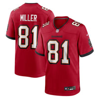 Tampa Bay Buccaneers Ryan Miller Nike Red Team Game Jersey