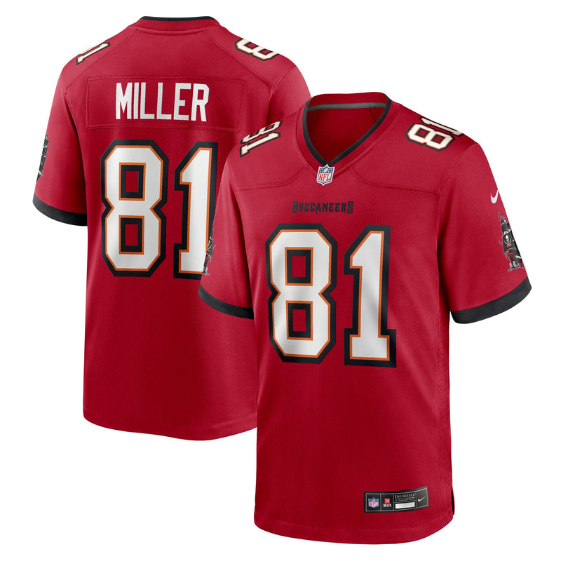 Tampa Bay Buccaneers Ryan Miller Nike Red Team Game Jersey