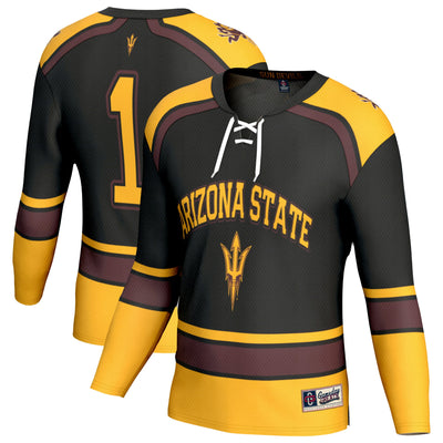 Arizona State Sun Devils GameDay Greats Lightweight Hockey Fashion Jersey - Black