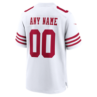 San Francisco 49ers Nike White 80th Anniversary Custom Game Jersey