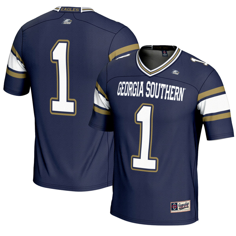 #1 Georgia Southern Eagles GameDay Greats Endzone Football Jersey - Blue