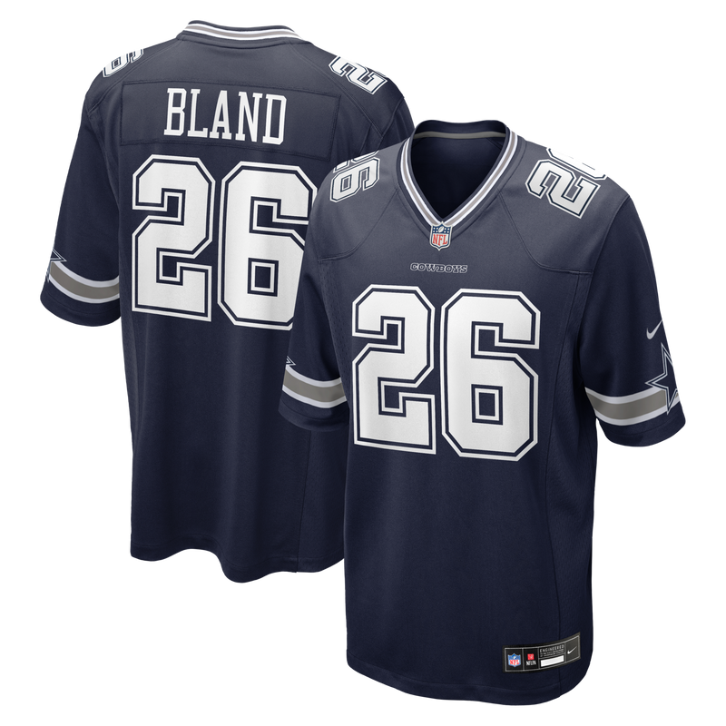 Dallas Cowboys DaRon Bland Nike Navy Game Jersey