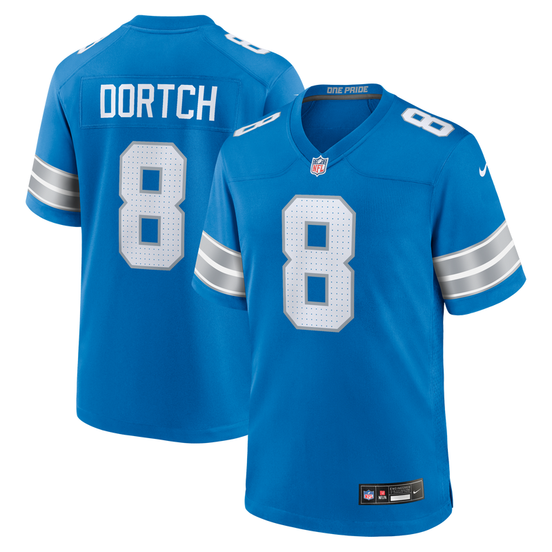 Detroit Lions Greg Dortch Nike Blue Team Game Jersey