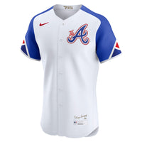 Atlanta Braves Nike White City Connect Elite Jersey