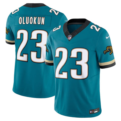 Jacksonville Jaguars Foye Oluokun Nike Teal Prowler Throwback Vapor F.U.S.E. Limited Jersey
