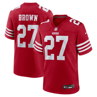 San Francisco 49ers Ji'Ayir Brown Nike Scarlet Team Game Jersey