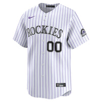 Colorado Rockies Nike White Home Limited Custom Jersey