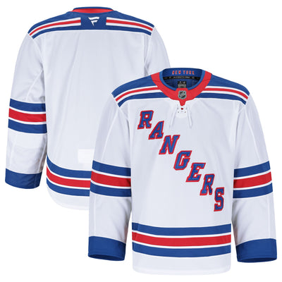 New York Rangers Fanatics White Away Authentic Pro Jersey