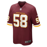 Washington Football Team Shaka Toney Nike Burgundy Game Jersey