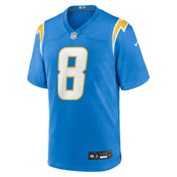 Los Angeles Chargers Omarion Hampton Nike Powder Blue Game Player Jersey