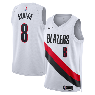 Portland Trail Blazers Nike Replica Association Edition Swingman Jersey - White - Deni Avdija