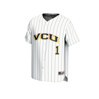 #1 VCU Rams GameDay Greats Lightweight Baseball Fashion Jersey - White