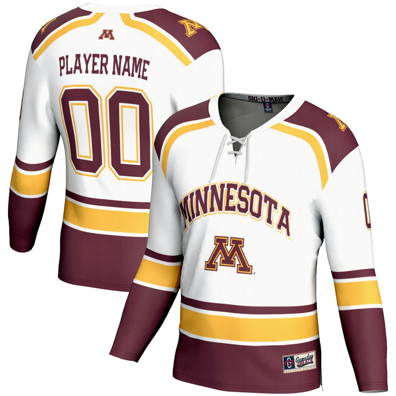 Minnesota Golden Gophers GameDay Greats NIL Pick-A-Player Hockey Jersey - White
