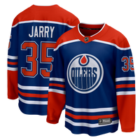 Edmonton Oilers Tristan Jarry Fanatics Royal Home Premier Breakaway Player Jersey