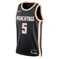 Atlanta Hawks Nike 2025/26 City Edition Swingman Jersey - Black - Dyson Daniels
