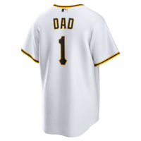 Pittsburgh Pirates Nike White #1 Dad Home Replica Jersey