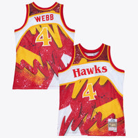 Atlanta Hawks Mitchell & Ness Spud Webb 1986 Hyper Hoops Swingman Jersey - Red