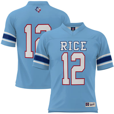 #1 Rice Owls GameDay Greats Football Jersey - Light Blue