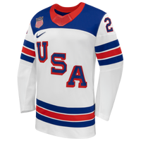 Dylan Larkin Nike White US Hockey 2026 Away Replica Jersey