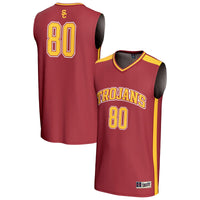 #80 USC Trojans GameDay Greats Lightweight Collegiate Basketball Fashion Jersey - Cardinal