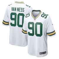 Green Bay Packers Lukas Van Ness Nike White Game Jersey