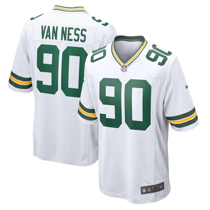 Green Bay Packers Lukas Van Ness Nike White Game Jersey