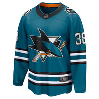 San Jose Sharks Mario Ferraro Fanatics Teal Home Breakaway Player Jersey