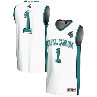 Coastal Carolina Chanticleers GameDay Greats #1 Basketball Jersey - White