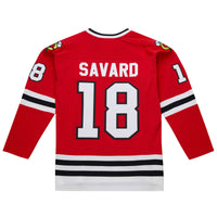 Chicago Blackhawks Denis Savard Scarlet 1980-81 Power Play Jersey